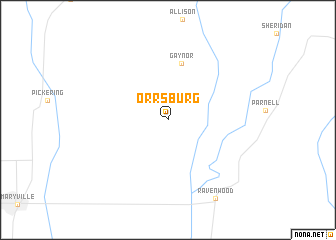 map of Orrsburg