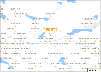 map of Orrsta