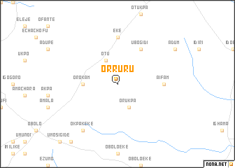 map of Orruru