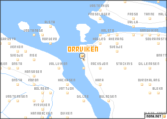 map of Orrviken