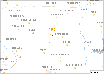 map of Orr