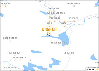 map of Orsala