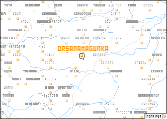 map of Orsanamagunka