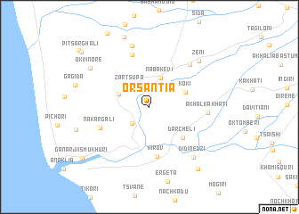 map of Orsantia