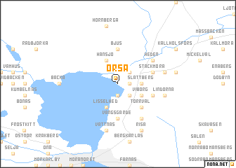 map of Orsa