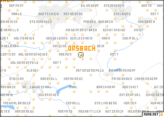 map of Orsbach