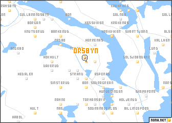 map of Orsbyn