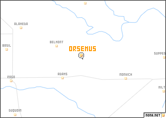 map of Orsemus