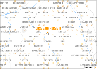 map of Orsenhausen