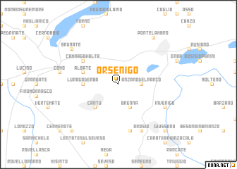 map of Orsenigo