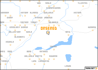 map of Örsered