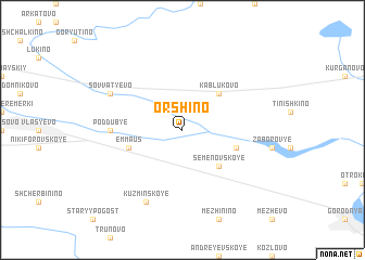 map of Orshino