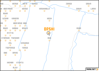map of Orshi