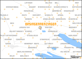 map of Orsingen-Nenzingen