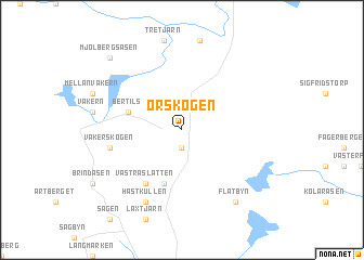 map of Örskogen