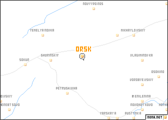 map of Orsk