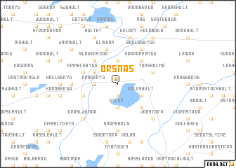 map of Örsnäs