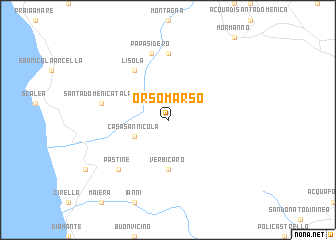 map of Orsomarso