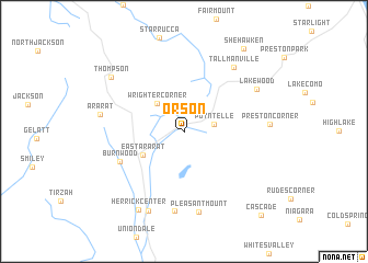 map of Orson