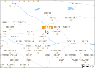 map of Orsta