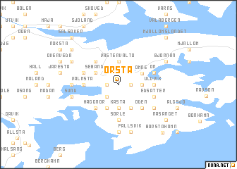 map of Orsta