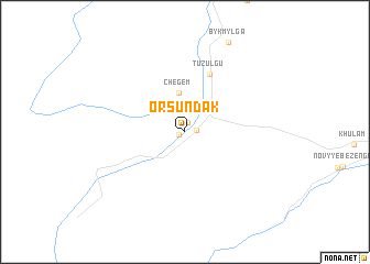 map of Orsundak