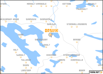 map of Örsvik