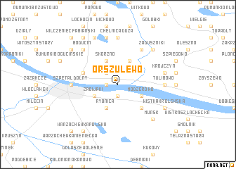 map of Orszulewo