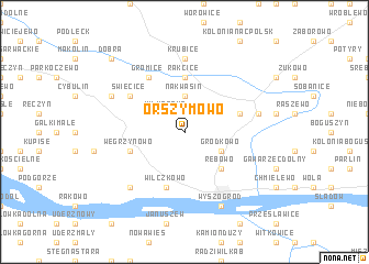 map of Orszymowo