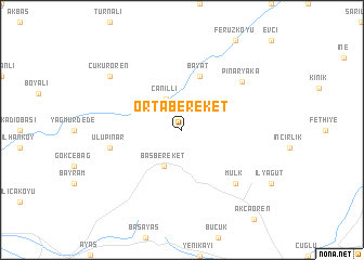 map of Ortabereket
