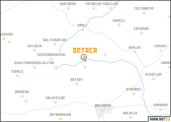 map of Ortaca