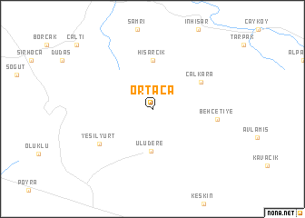 map of Ortaca