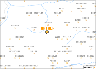 map of Ortaca