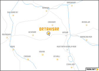 map of Ortahisar