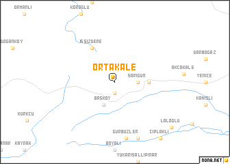 map of Ortakale