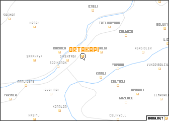 map of Ortakapı