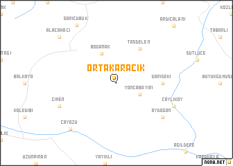 map of Ortakaracık