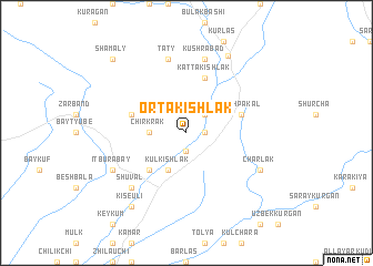 map of Orta-Kishlak