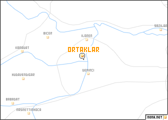 map of Ortaklar