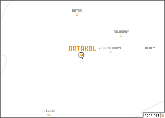 map of Ortakolʼ