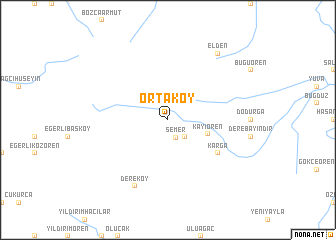 map of Ortaköy