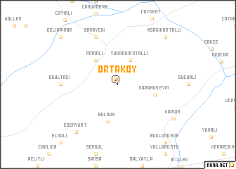 map of Ortaköy