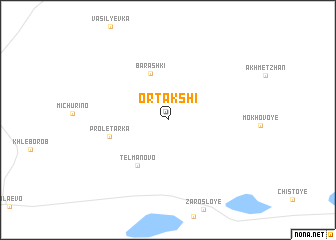 map of Ortakshi