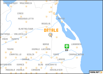 map of Ortale