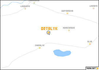 map of Ortalyk