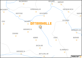 map of Ortamahalle