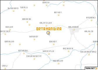 map of Ortamandıra