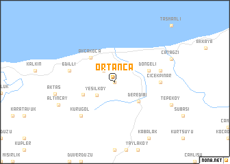 map of Ortanca