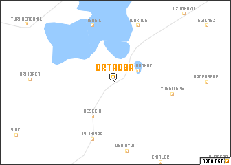 map of Ortaoba