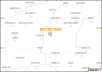 map of Ortaoymak